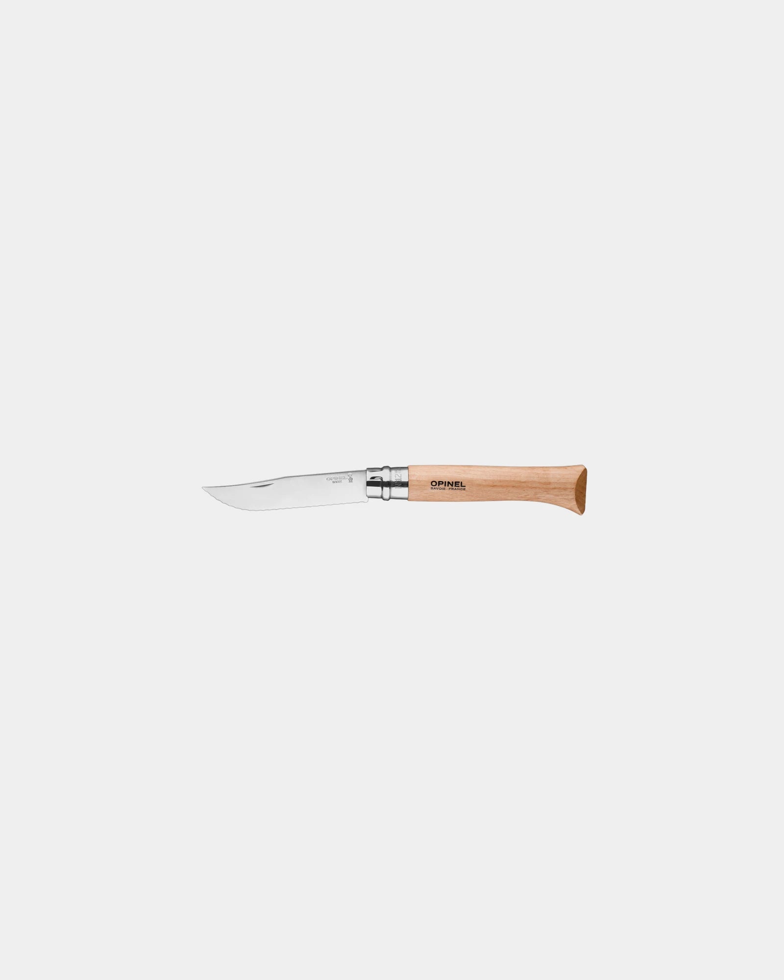 Custom eco-friendly Opinel N°12 serrated knife - Beige
