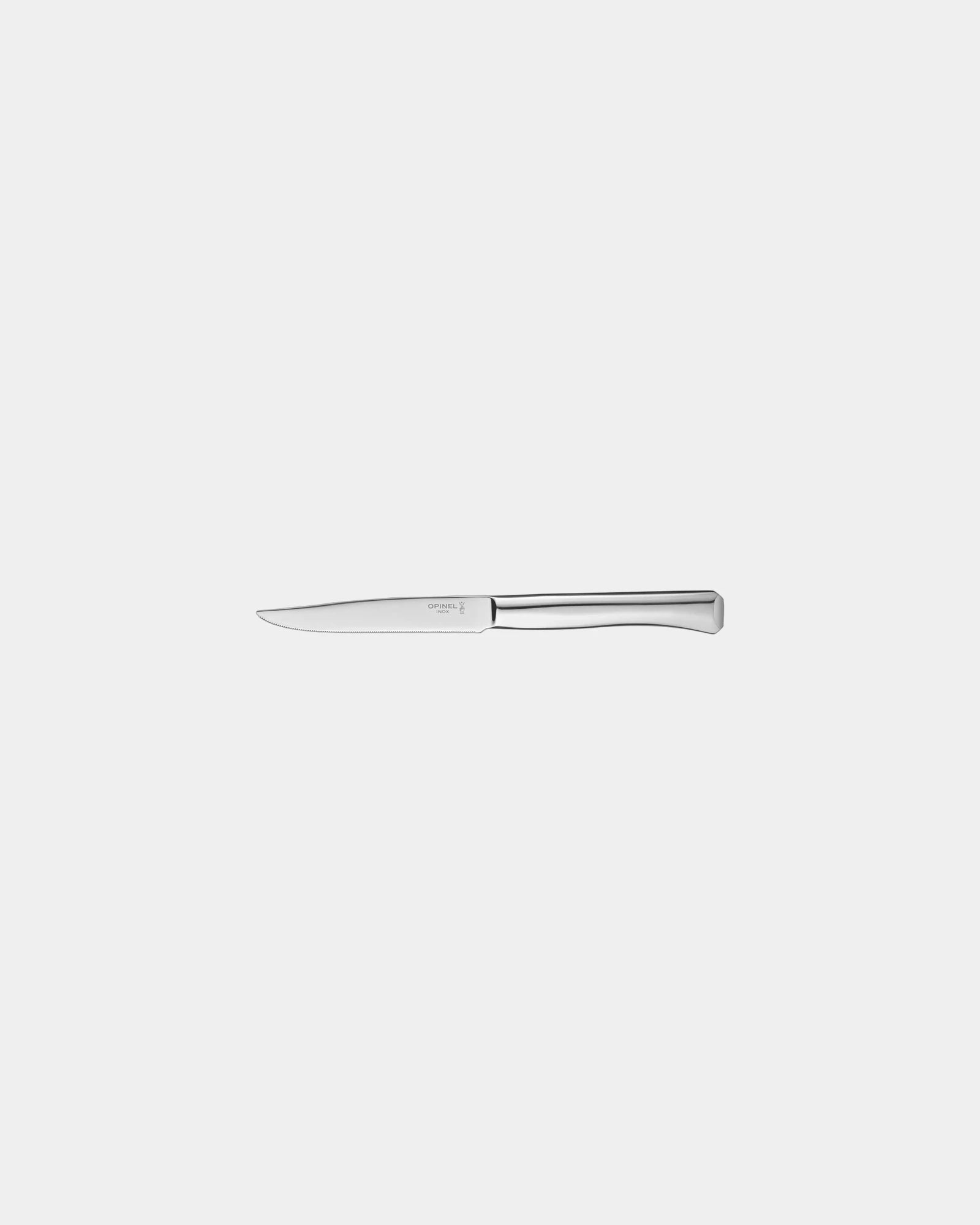 Custom stainless steel table knife Opinel Perpétue - Silver