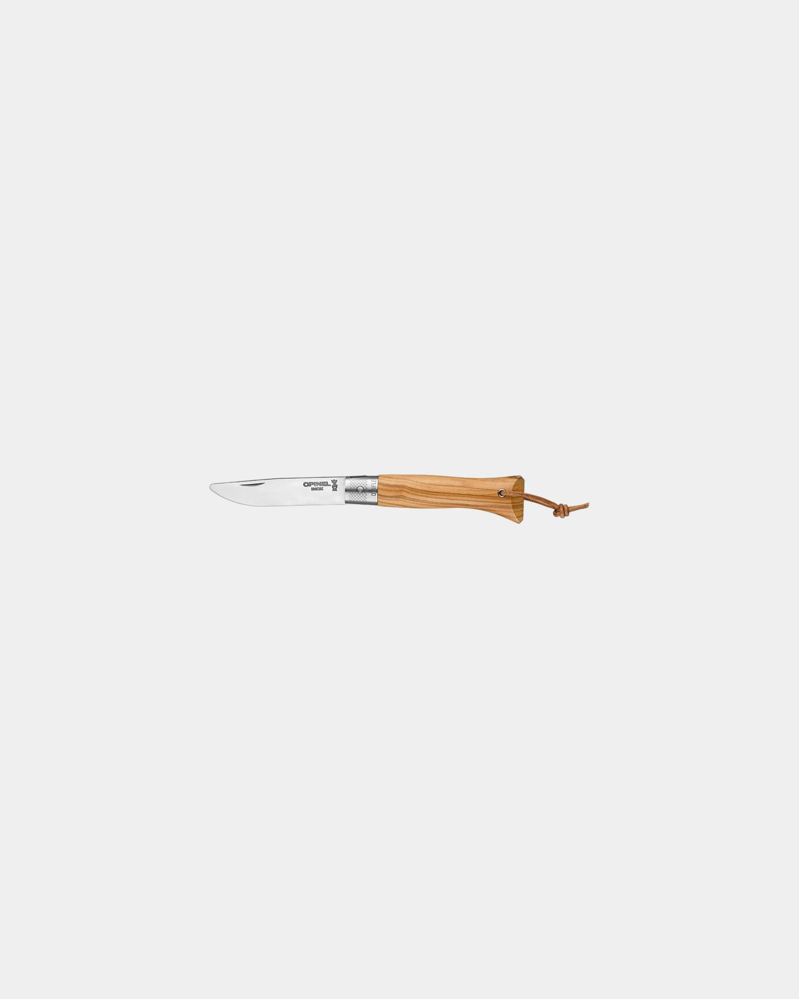 Custom stainless steel knife Opinel N°6 with Opiflex - Beige
