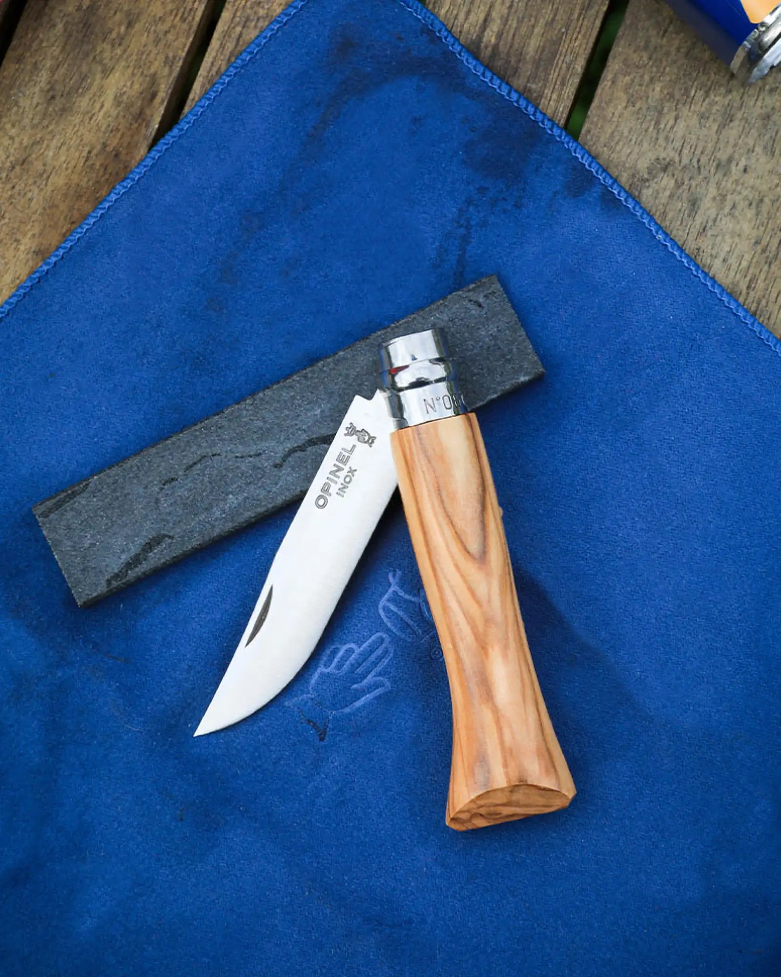 Custom natural stone knife sharpener Opinel - 7