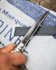 Custom natural stone knife sharpener Opinel - 4