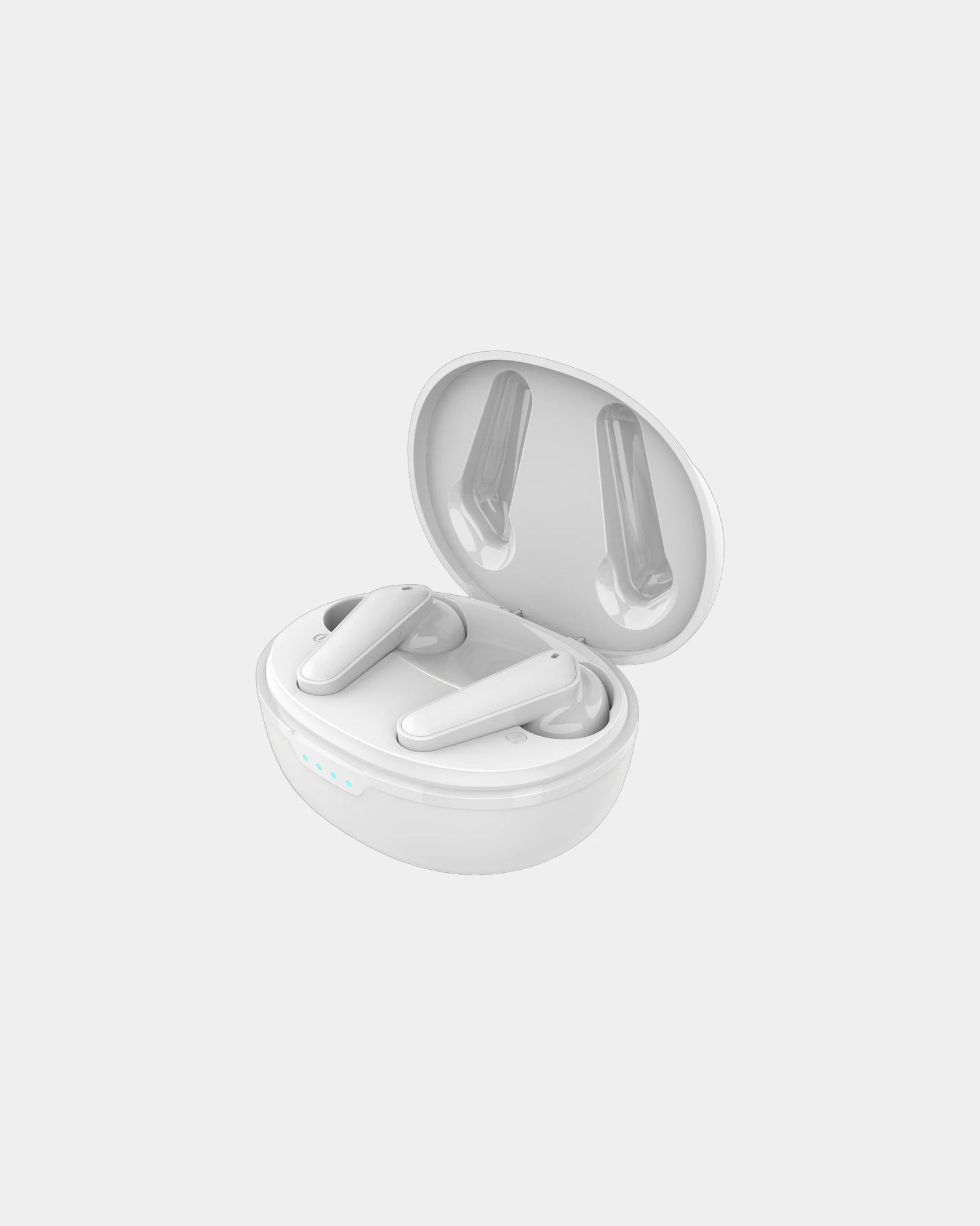 Custom eco-friendly wireless earbuds with ANC - White