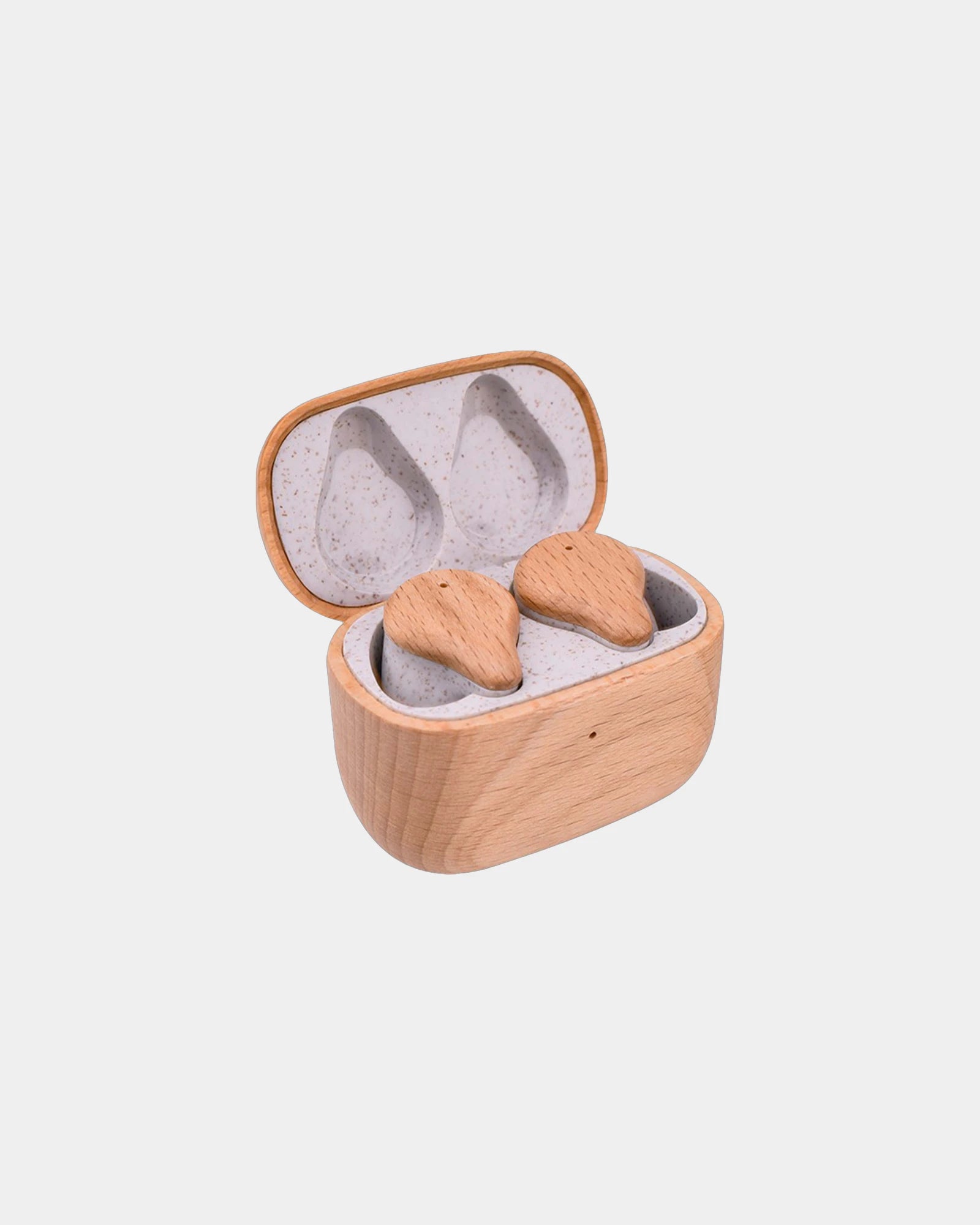 Custom eco-friendly wireless earbuds Prixton TWS163 - Wood