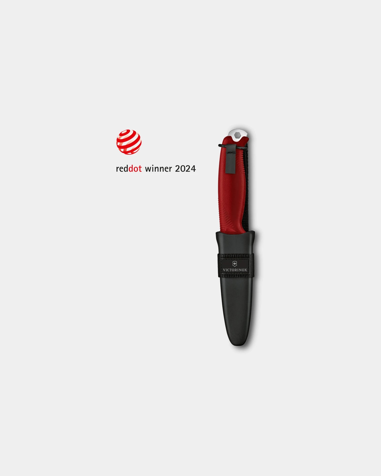 Custom drop point outdoor knife Victorinox Venture - Red