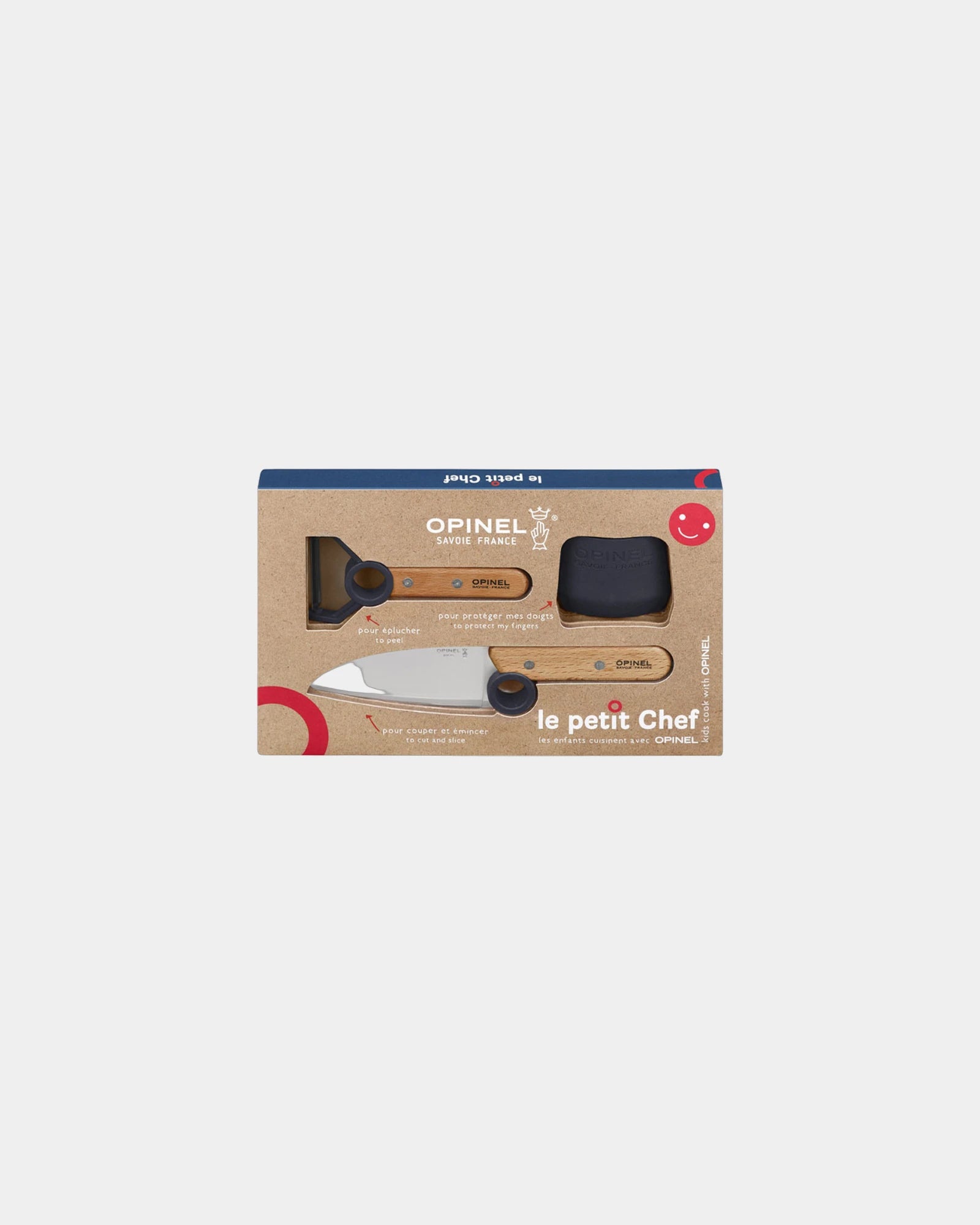 Custom eco-friendly kitchen kit Opinel Le Petit Chef - Blue