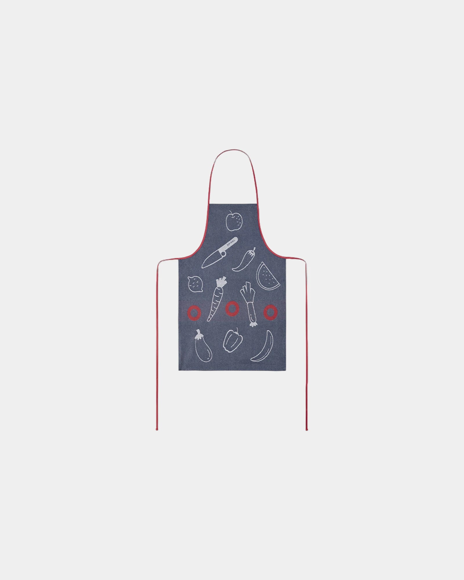 Custom cotton children's apron Opinel - Blue
