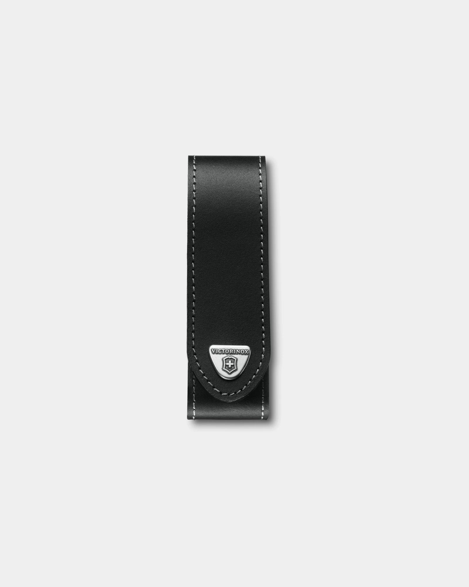 Custom leather belt pouch Victorinox - Black