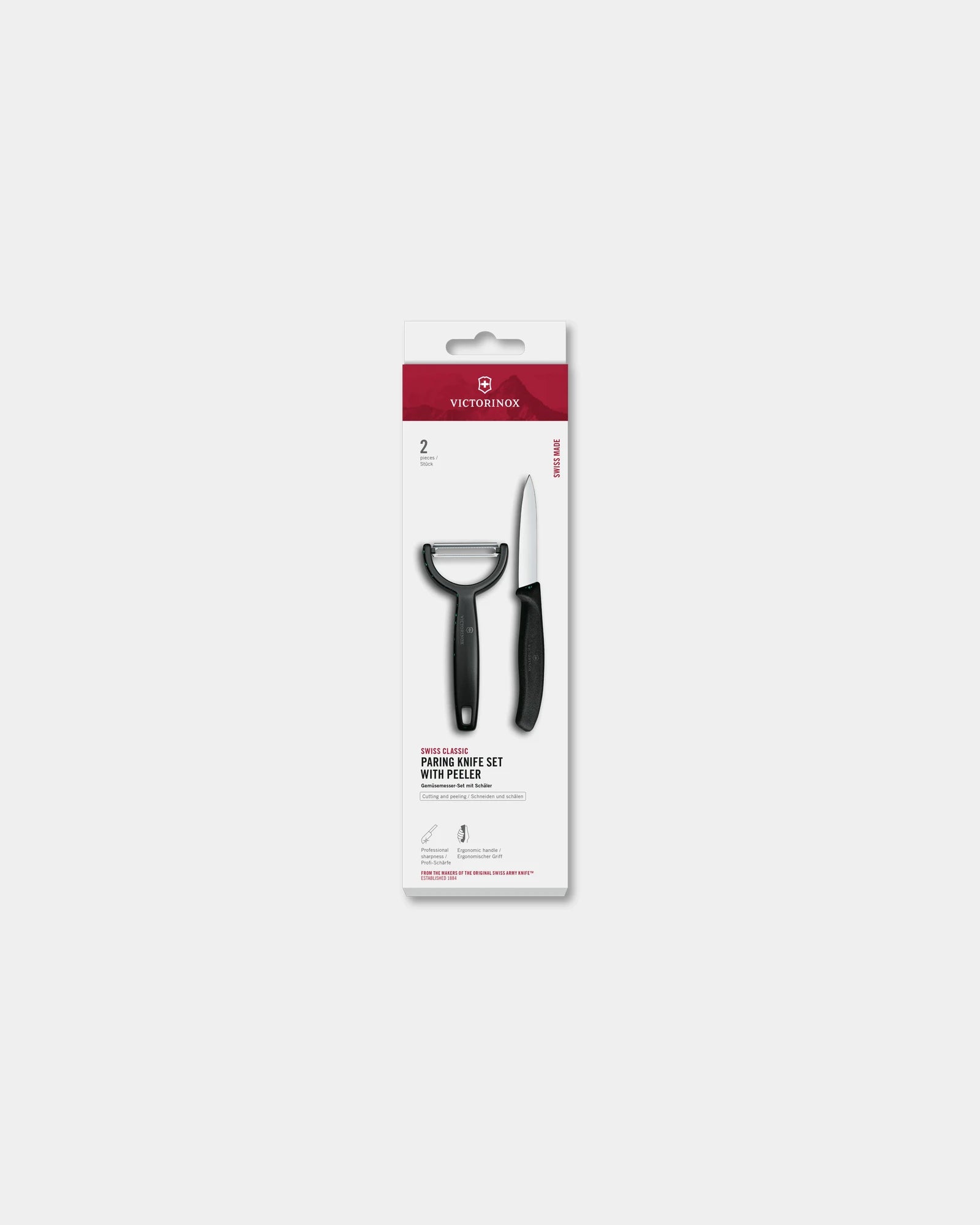 Custom professional kitchen knife set Victorinox 8 cm - Black