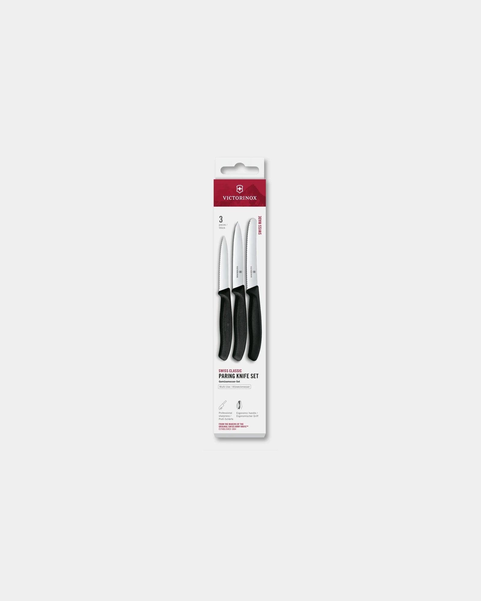 Custom stainless steel kitchen knife set Victorinox - Black