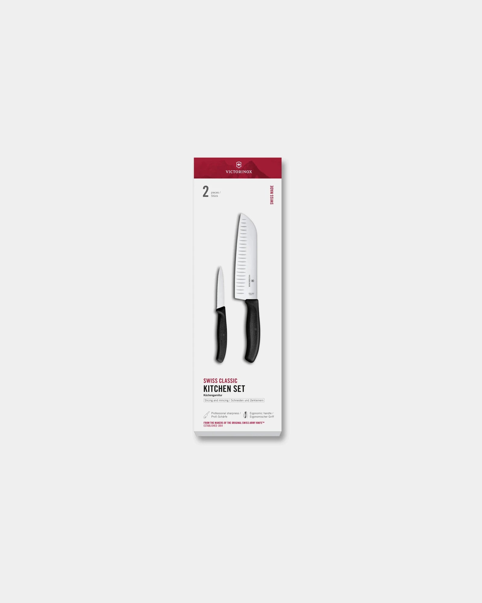 Custom stainless steel kitchen knife set Victorinox 17 cm - Black