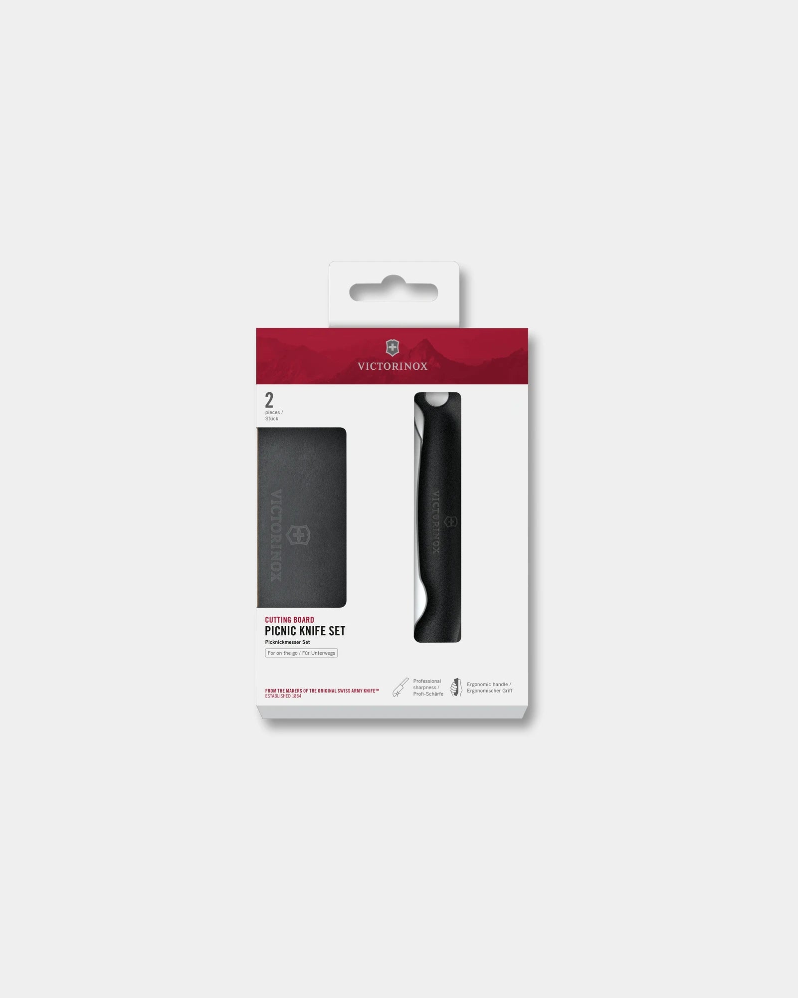 Custom polypropylene knife set Victorinox 11 cm - Black
