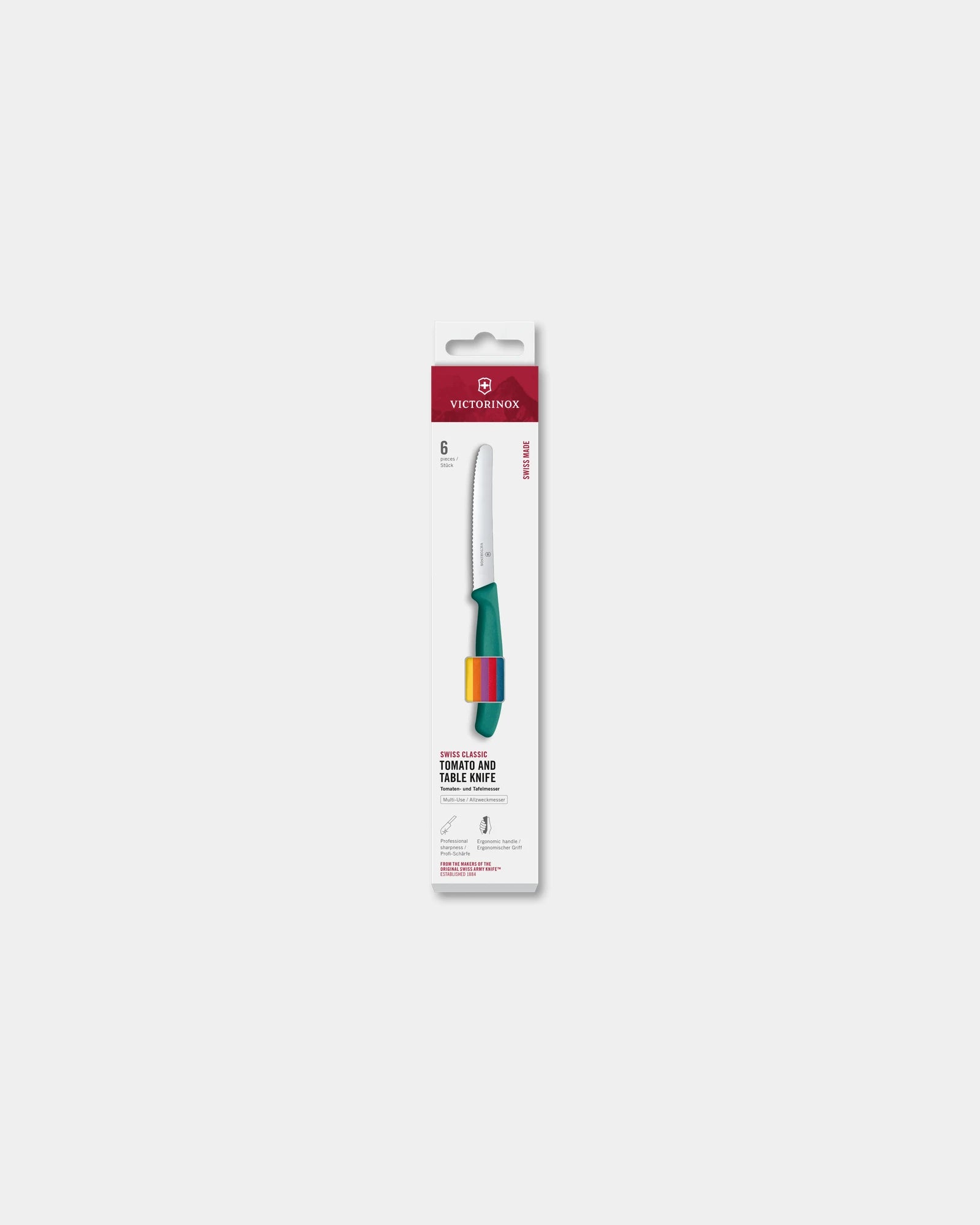 Custom stainless steel kitchen knife set Victorinox 6 pcs - Multicolore