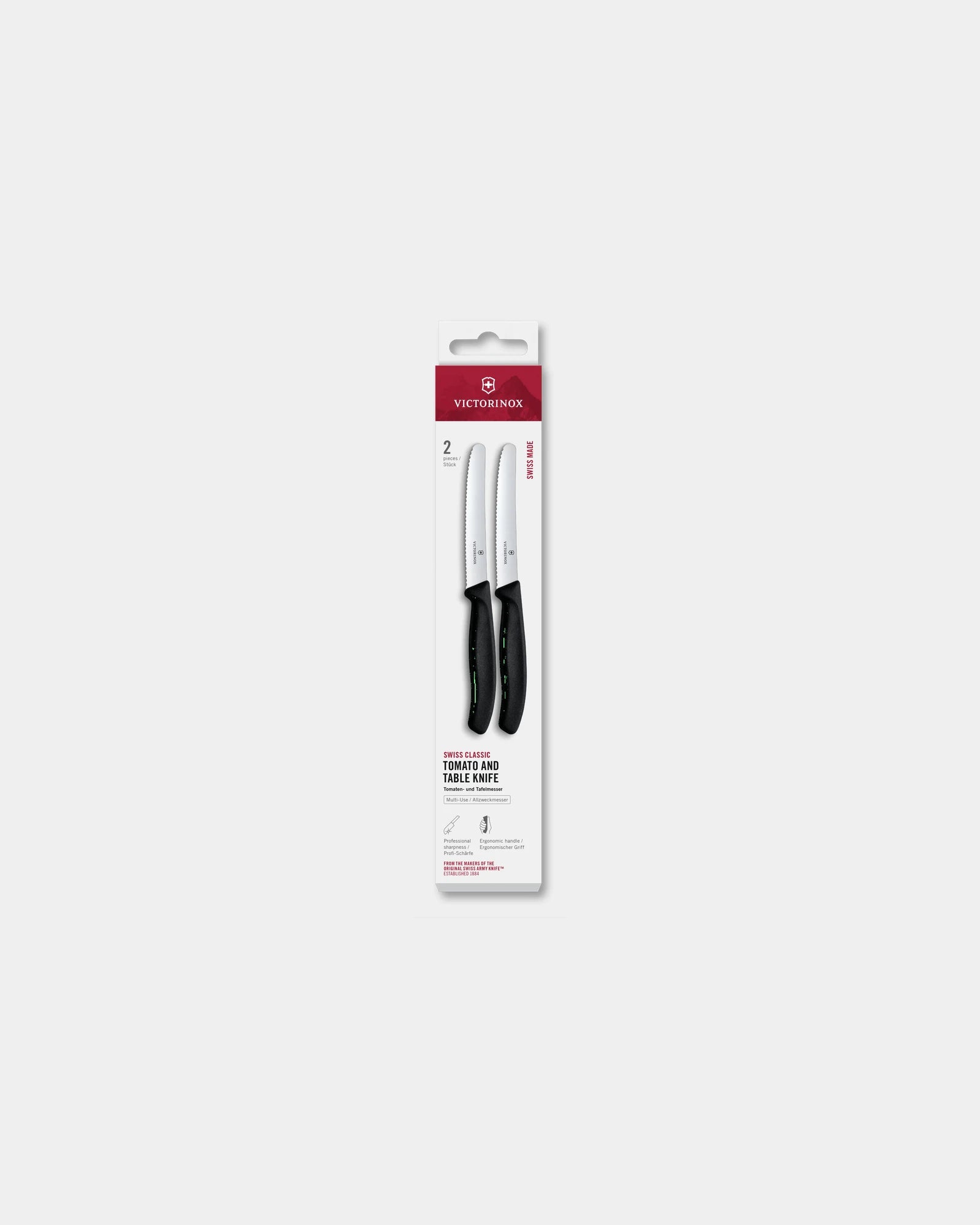 Custom stainless steel kitchen knife set Victorinox 11 cm - Black