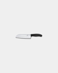 Custom stainless steel Santoku knife Victorinox - Black