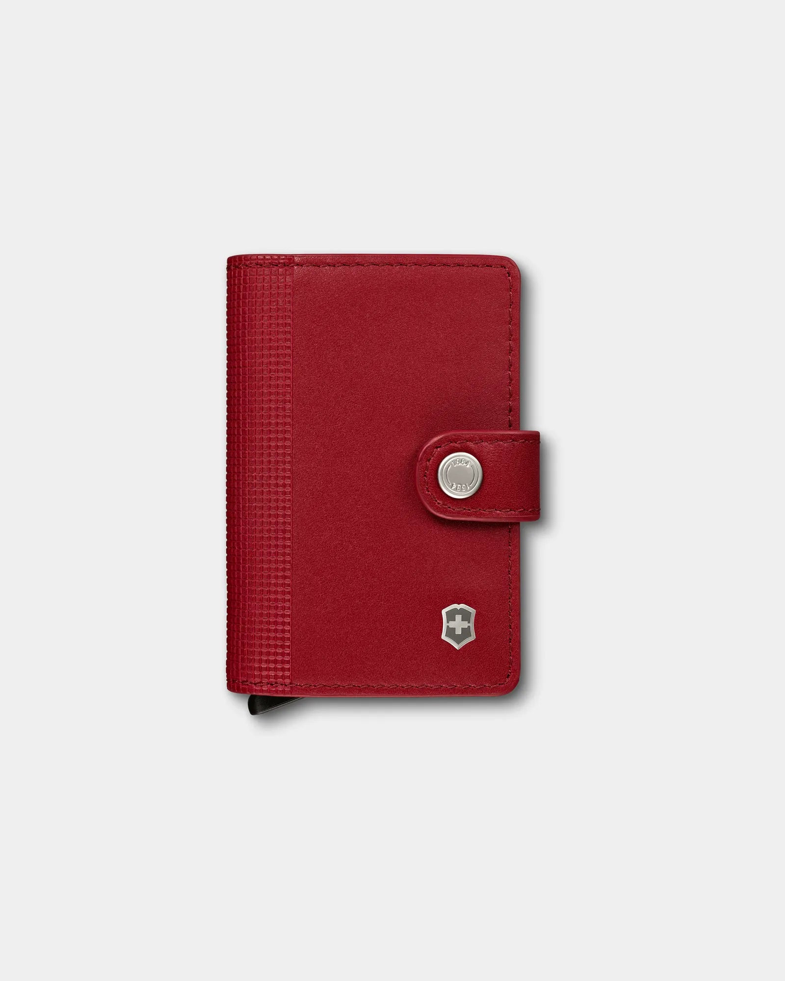 Custom leather card wallet Victorinox Altius - Red