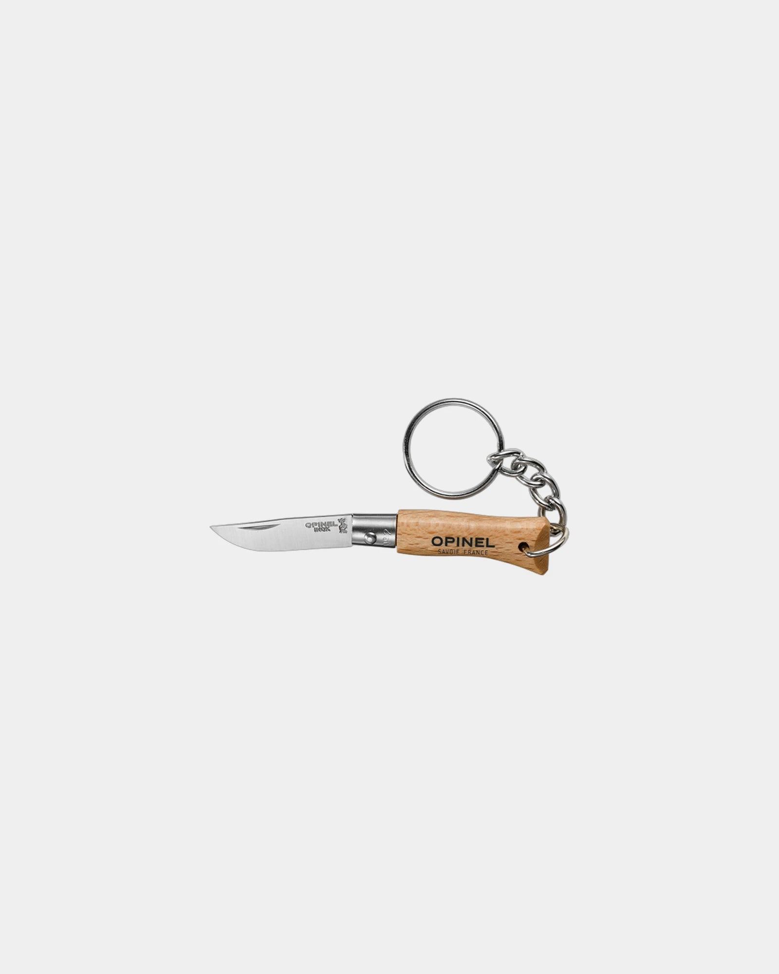 Custom eco-friendly Opinel stainless steel keychain knife - Beige