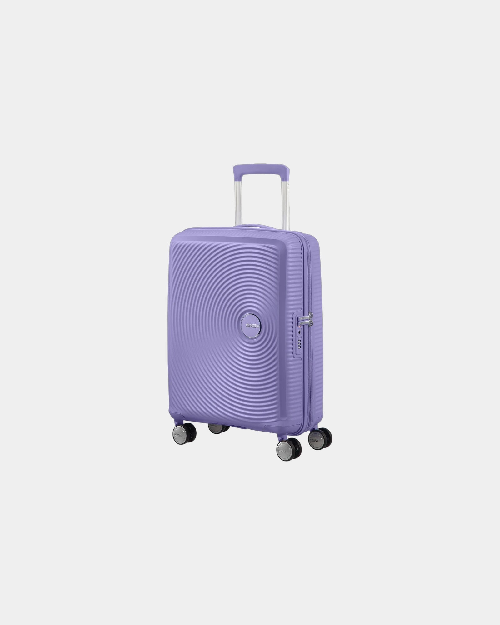 Custom expandable suitcase American Tourister SoundBox - Lilac