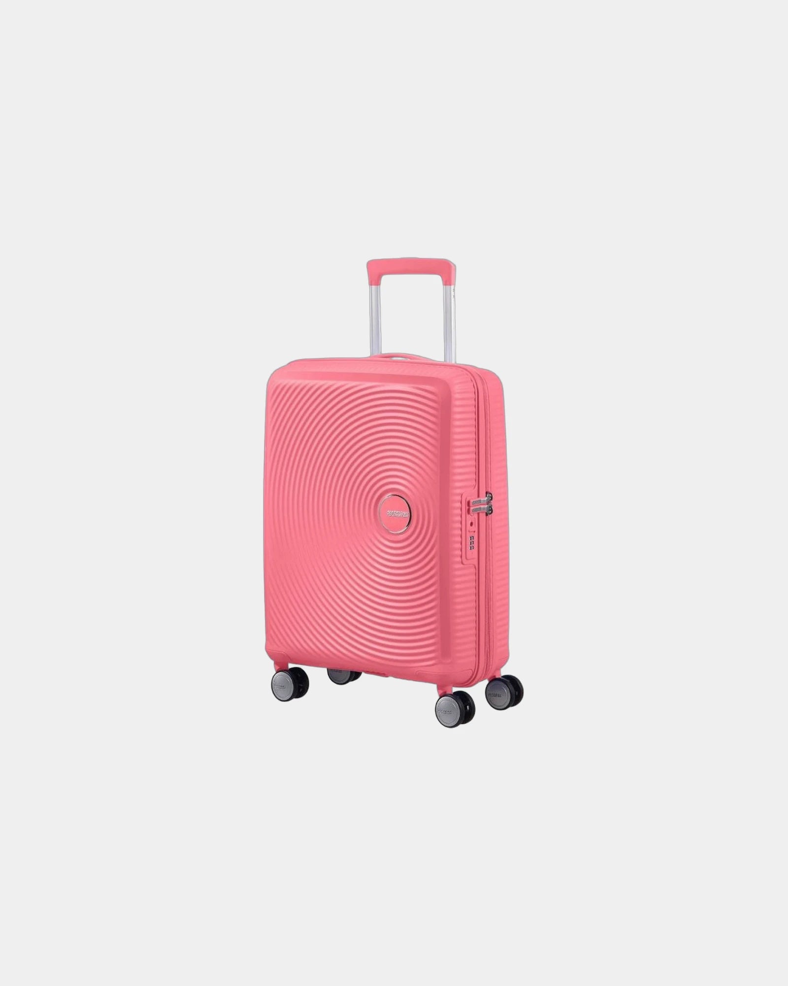 Custom expandable suitcase American Tourister SoundBox - Pink