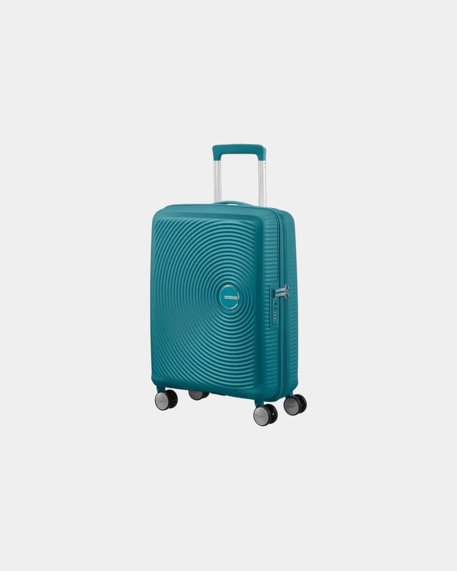 Custom expandable suitcase American Tourister SoundBox - Petrol Blue