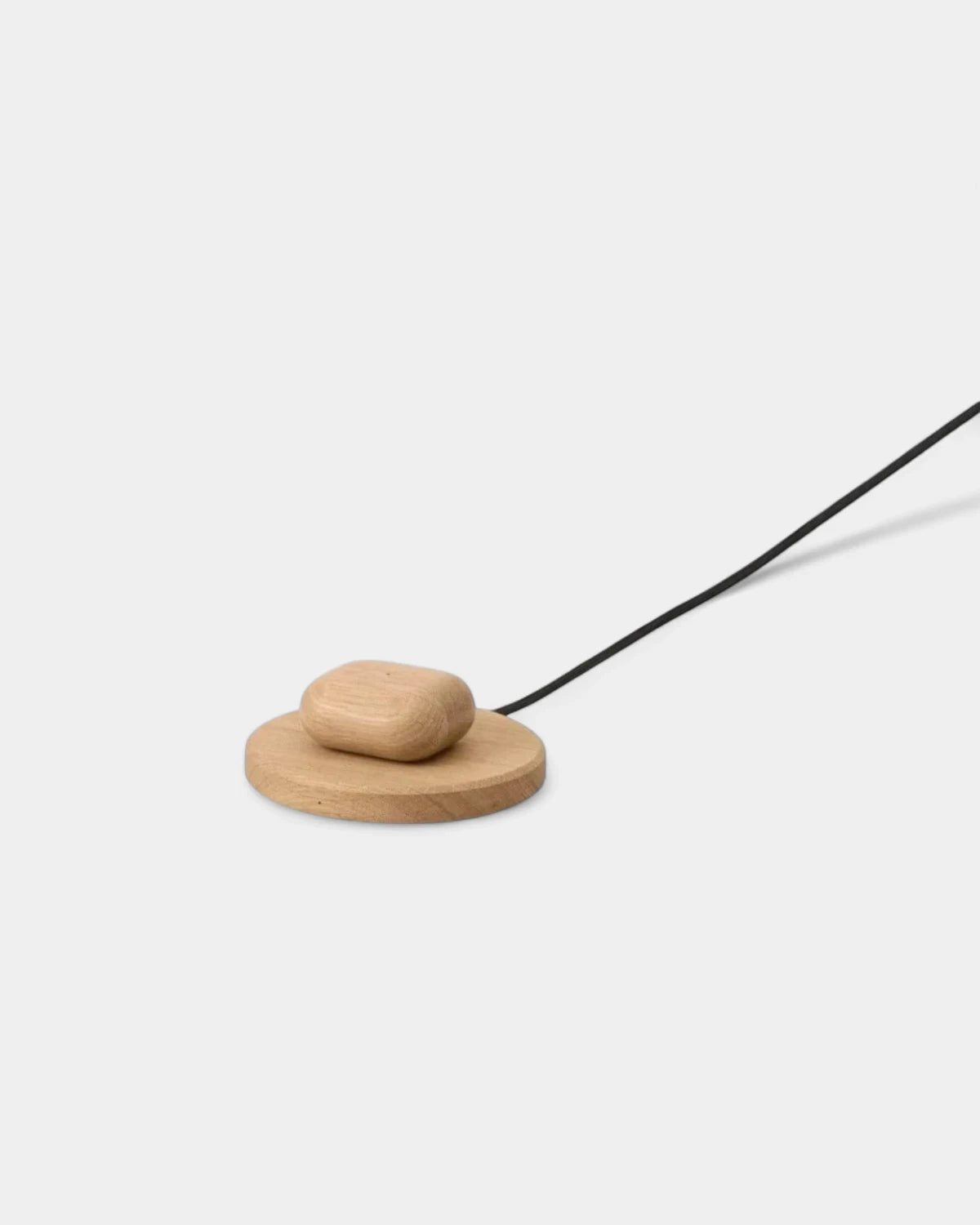 Customizable Oak Wood Wireless Charger - 6