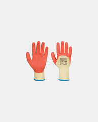 Promotional latex-coated gloves for A105 - Yellow-Black