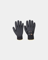 Promotional nitrile winter gloves for various industries - Black