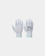 Promotional antistatic nylon gloves pack of 12 - Grey