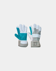Promotional double palm gloves for construction - Grey