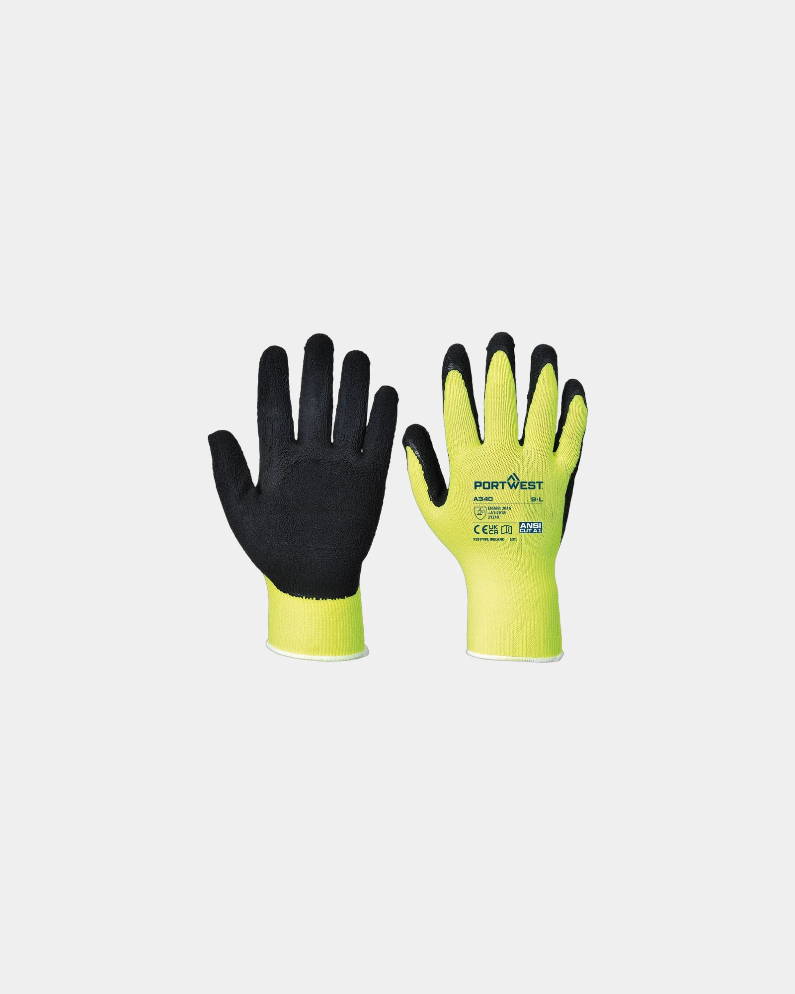 Promotional HiVis Grip gloves - Yellow