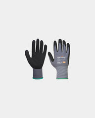 Promotional nitrile foam gloves DermiFlex pack of 12 - Black-Sky Blue