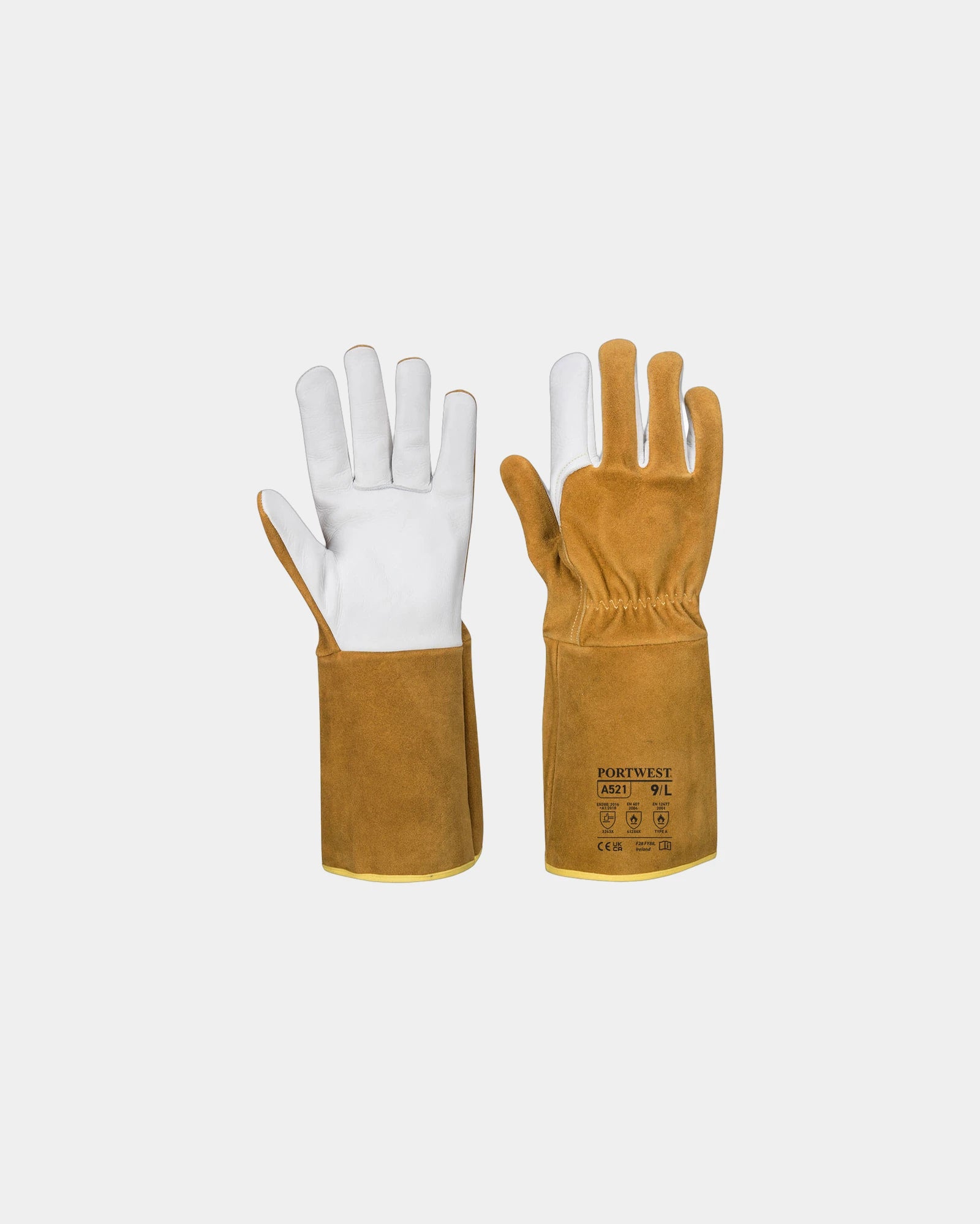 Promotional TIG welding gloves Portwest - Brown