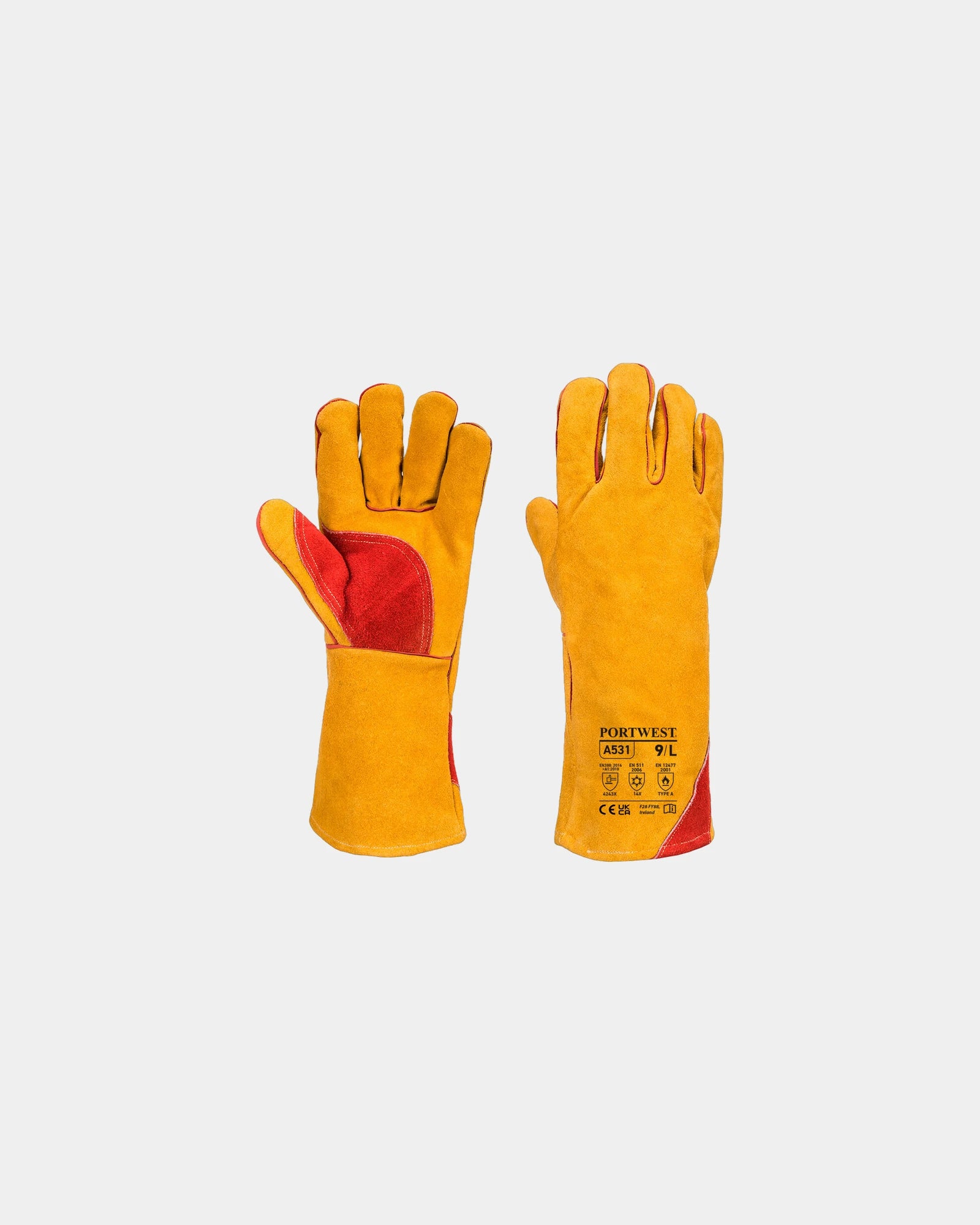 Promotional winter welding gloves A531 - Brown