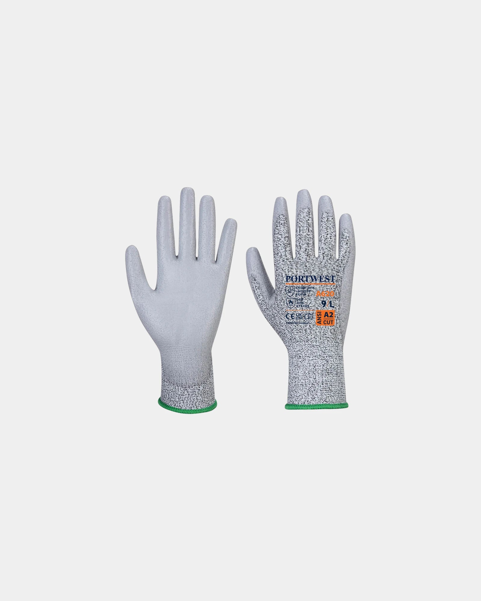 Promotional cut-resistant PU palm gloves Pack of 12 - Grey