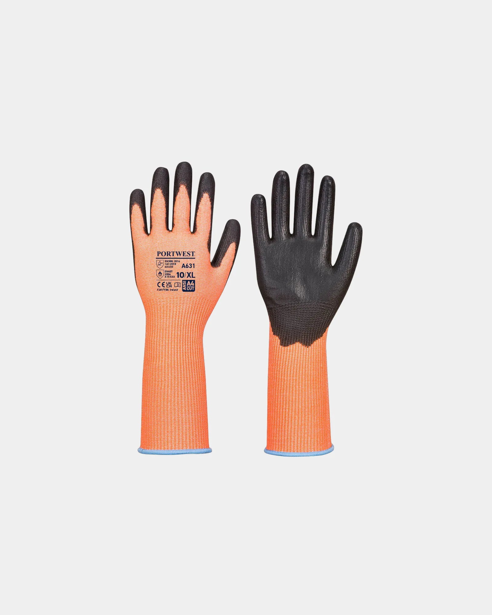 Promotional cut-resistant gloves Portwest Vis-Tex - Orange