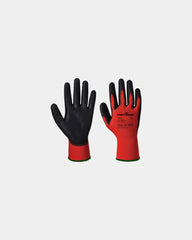 Promotional red PU gloves for minor risk tasks - Red