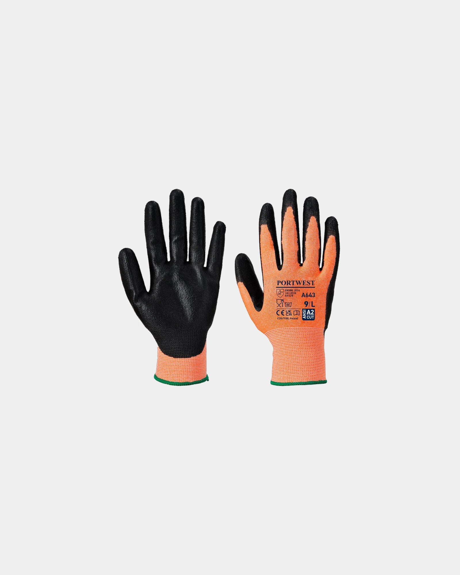 Promotional nitrile foam gloves for safety and grip - Ambre