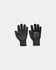 Promotional anti-vibration gloves pack of 10 - Black-Sky Blue
