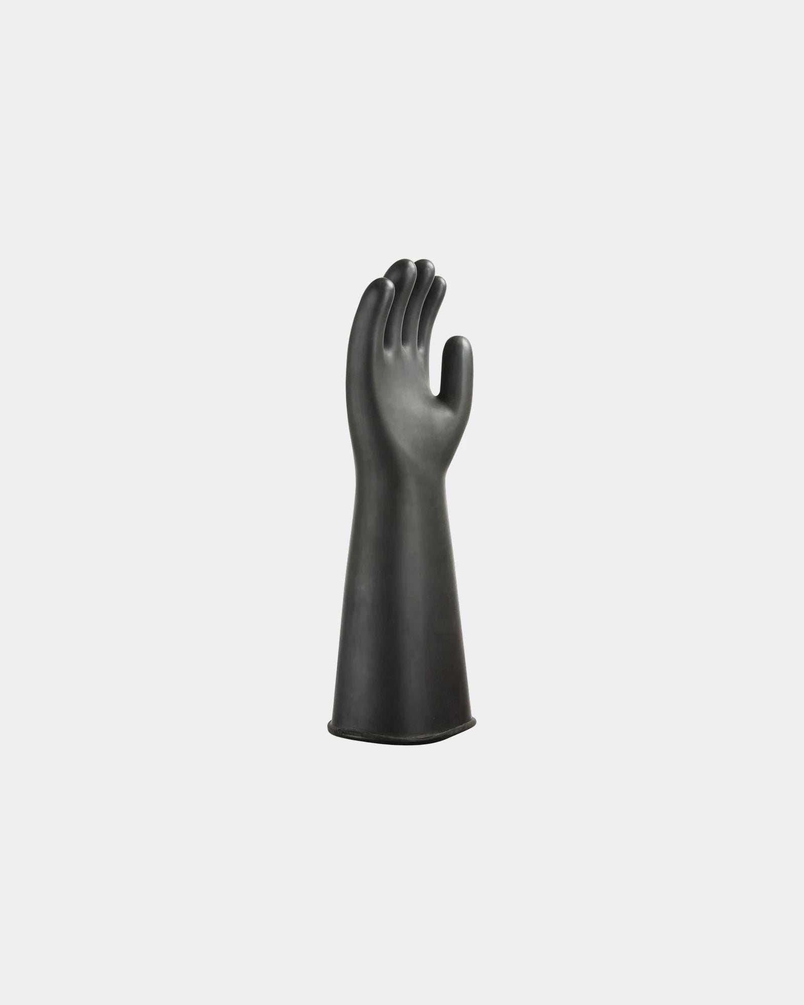 Promotional heavy latex rubber gloves - Black-Sky Blue