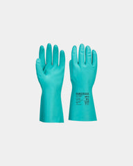 Promotional nitrile gloves for chemical protection - Green