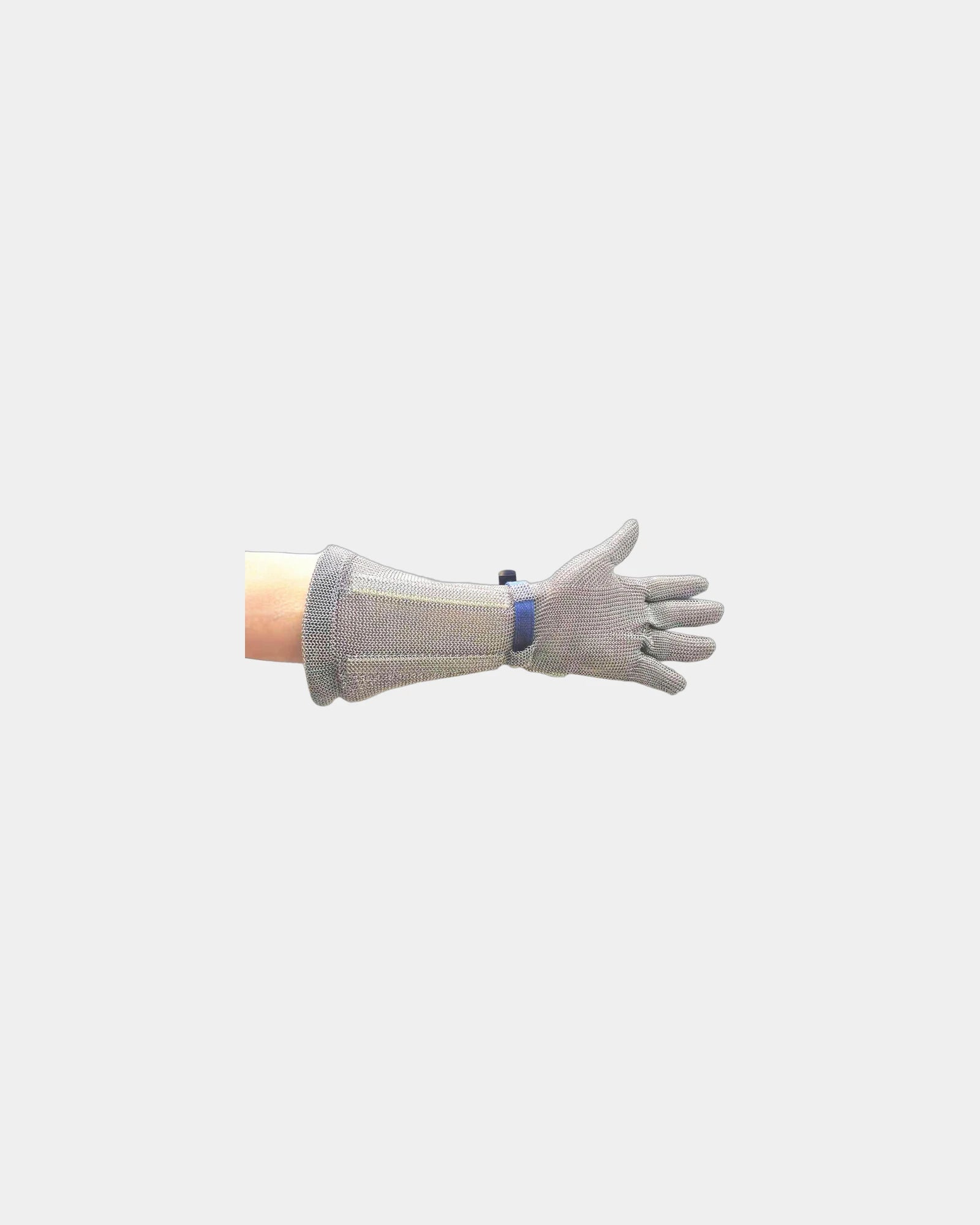 Promotional 45 cm stainless steel chainmail glove - Silver