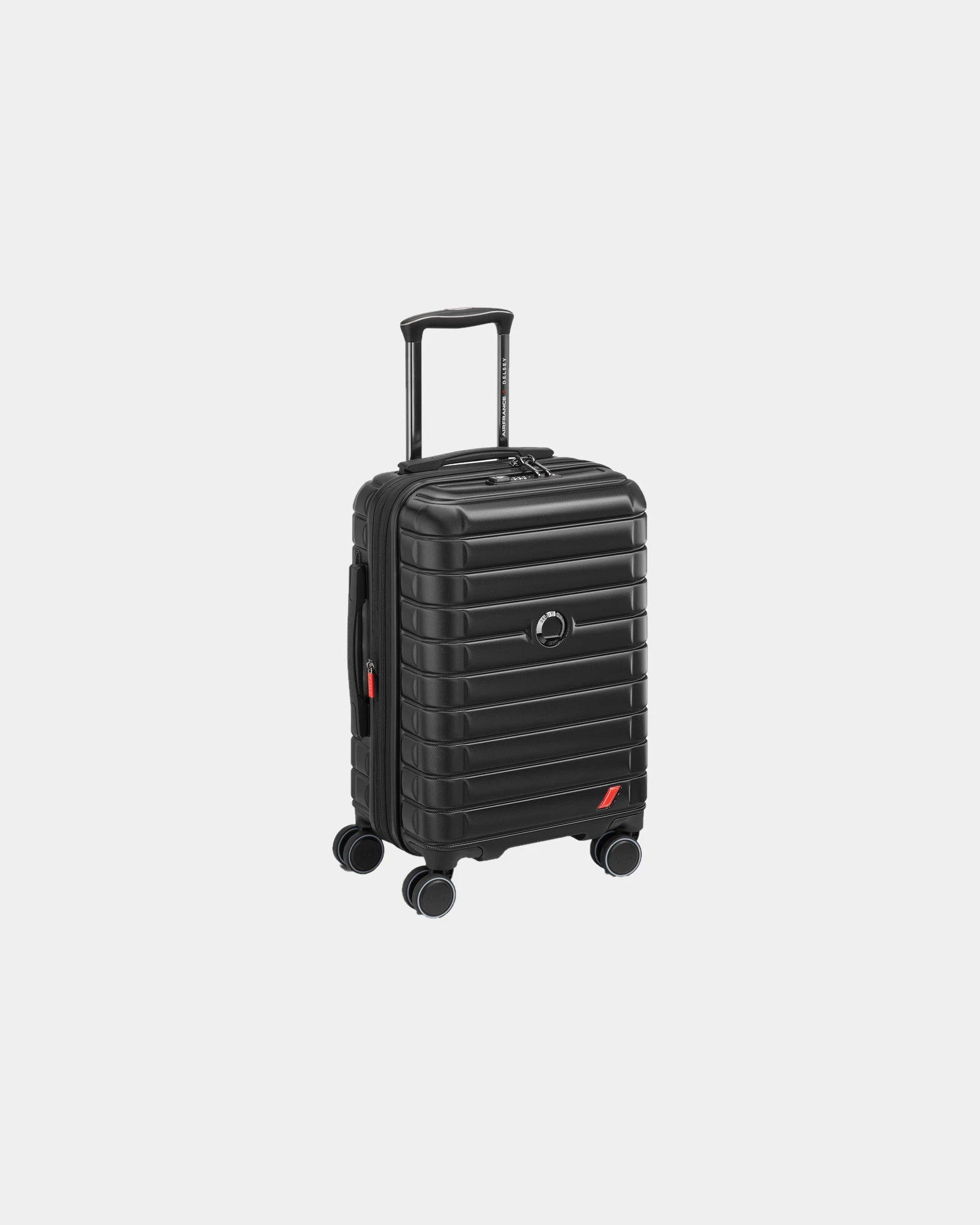 Promotional polycarbonate luggage 55 cm travel bag - Black