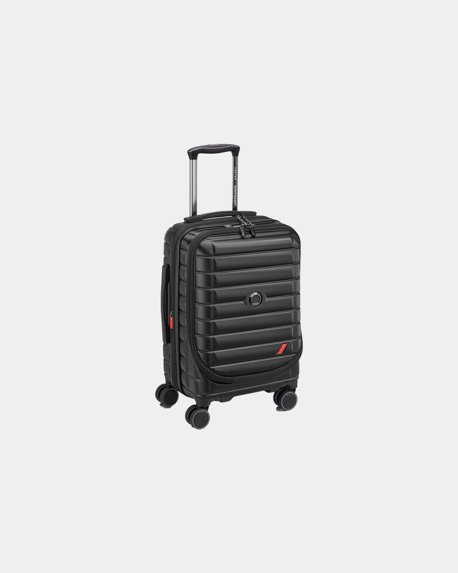 Promotional polycarbonate luggage 55 cm travel bag - Black