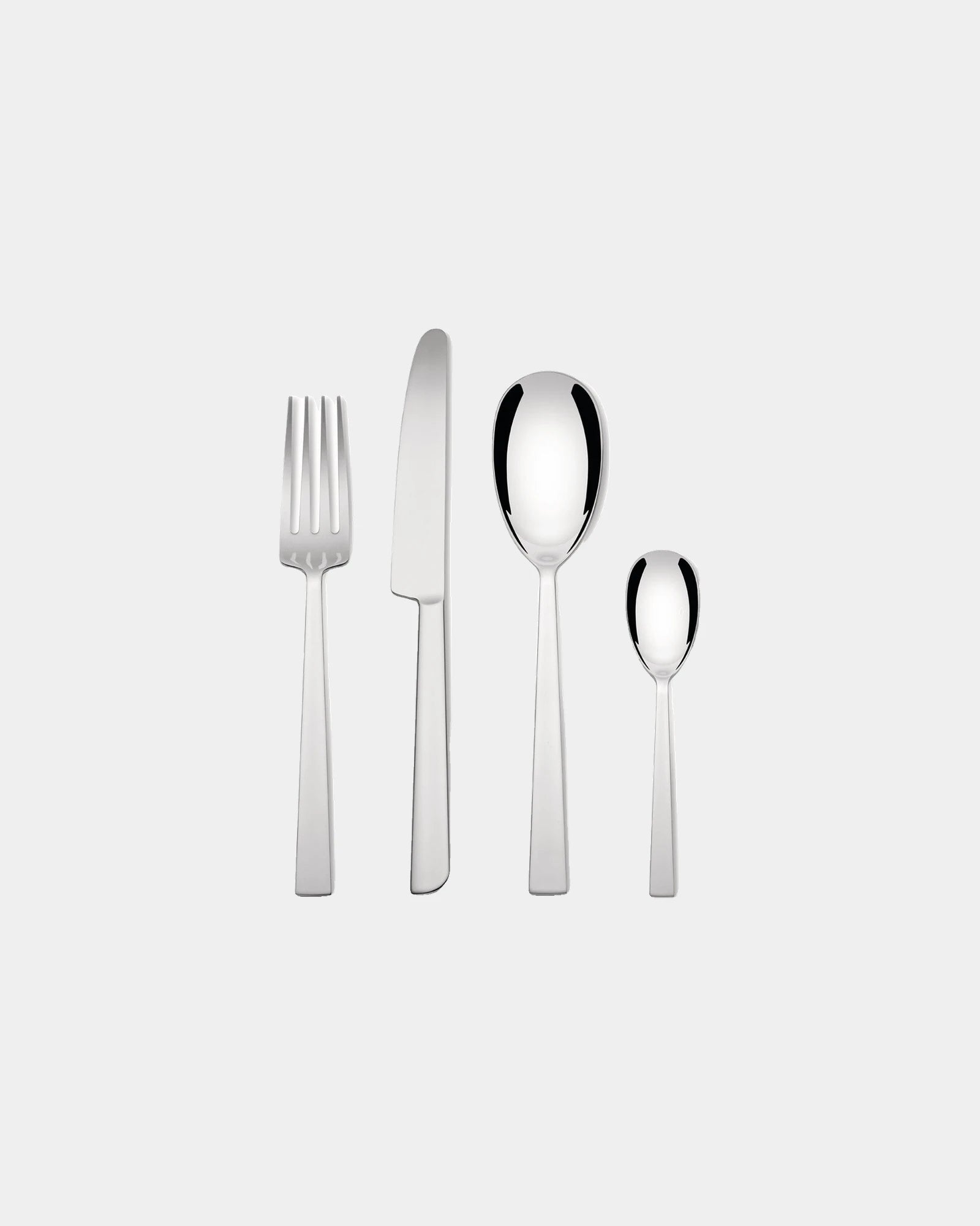 Custom stainless steel Asta cutlery set Alessi - Silver
