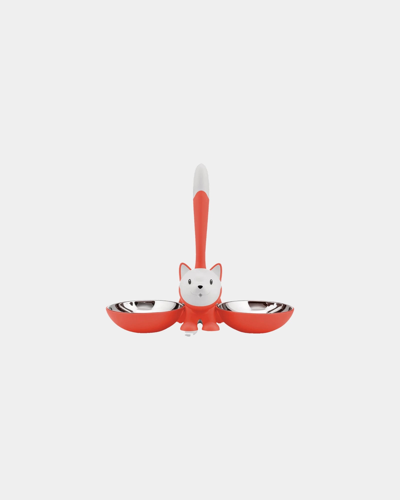 Custom eco-friendly cat bowl Alessi Tigrito - Red Orange