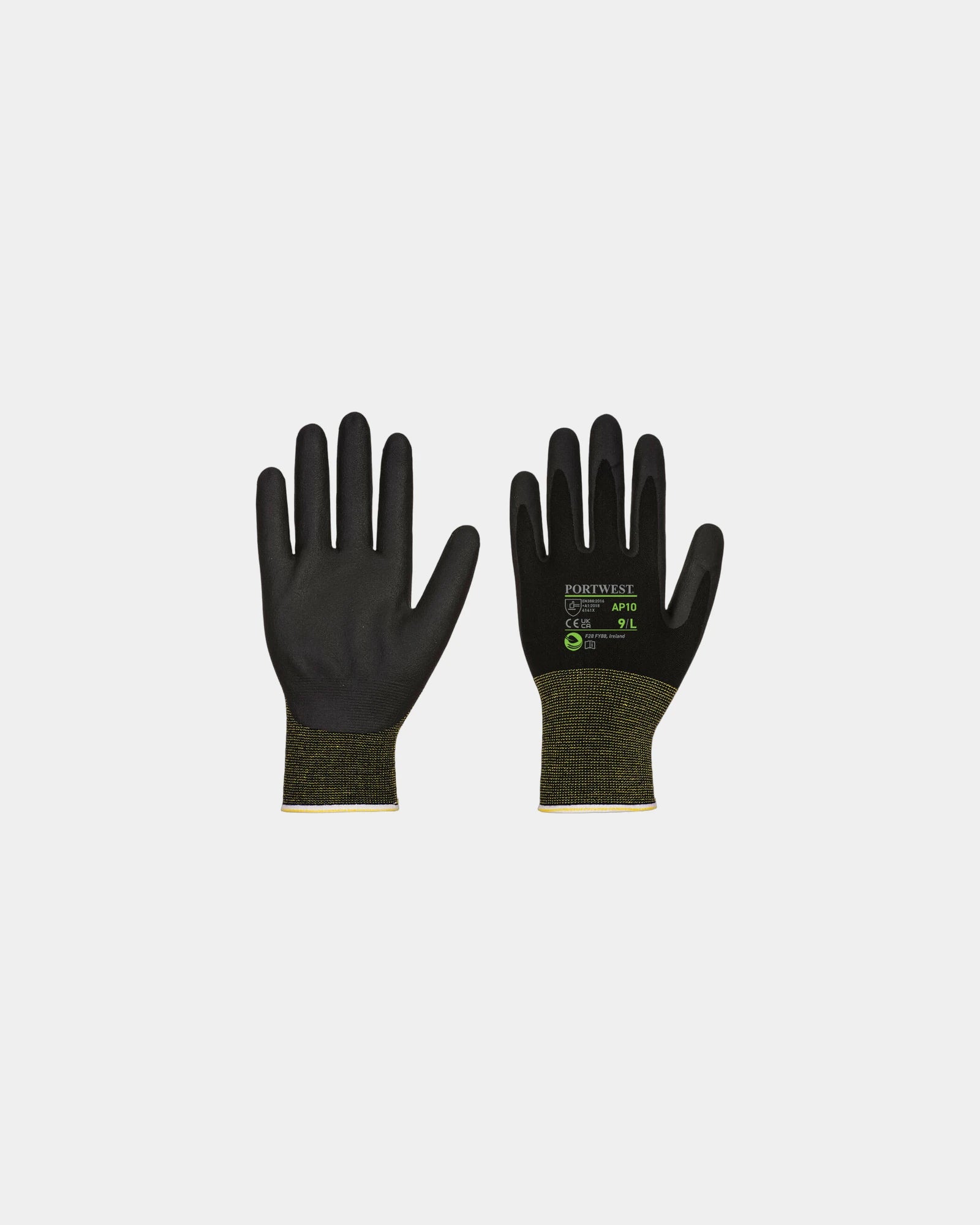 Promotional bamboo nitrile foam gloves NPR15 - Khaki