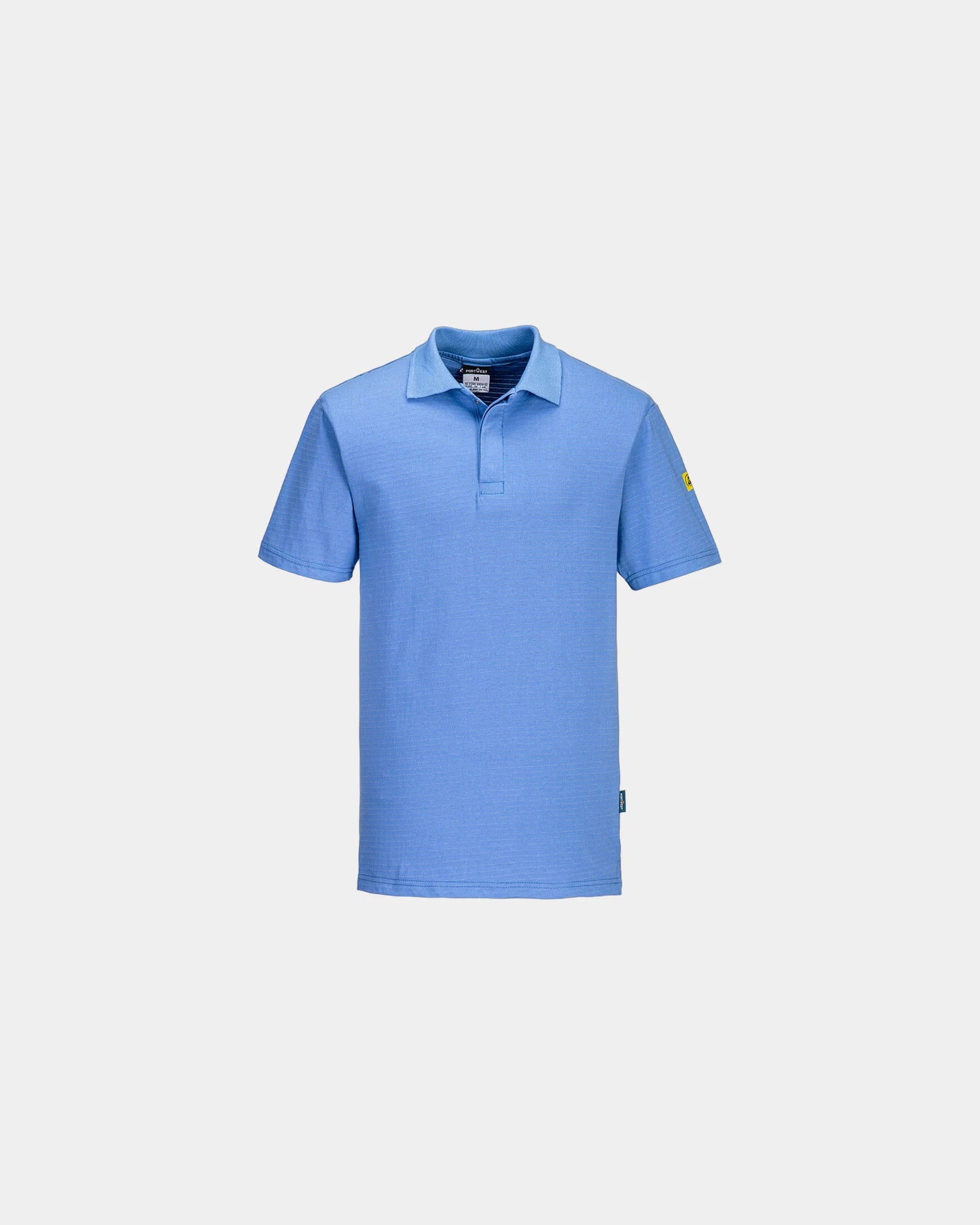 Promotional ESD cotton polo Portwest - Gris Clair Chiné