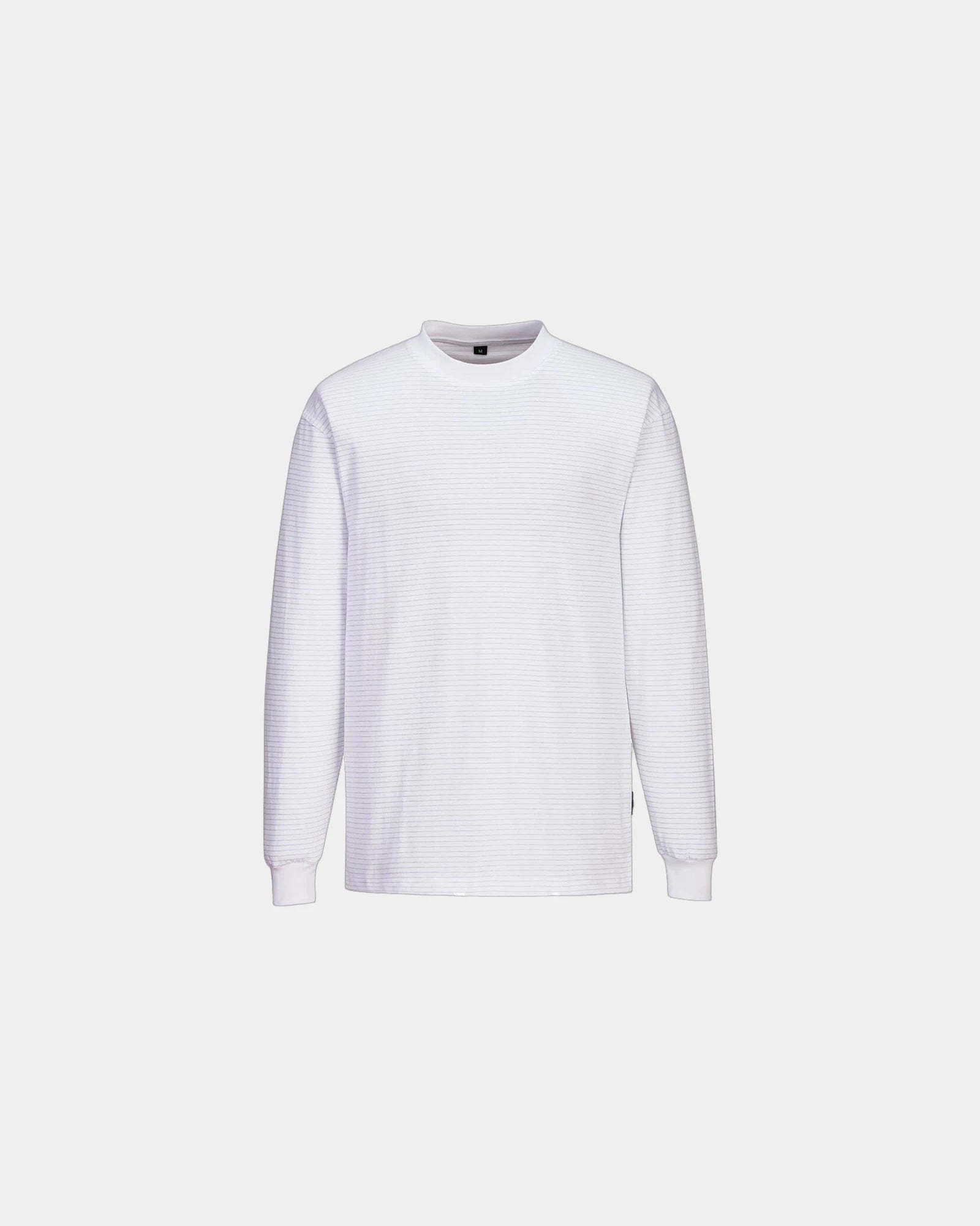 Promotional antistatic ESD long sleeve T-shirt - White
