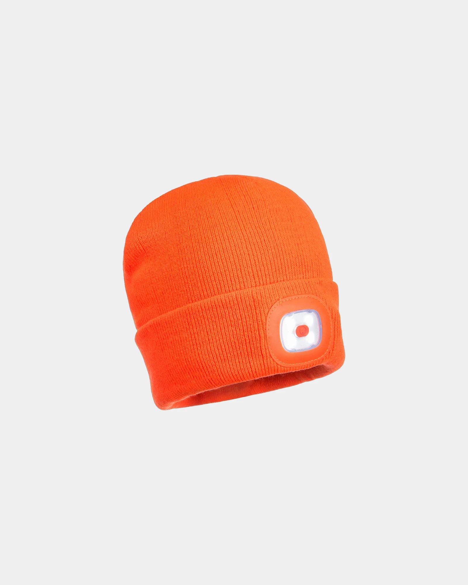 Promotional LED beanie for visibility in low light - Orange