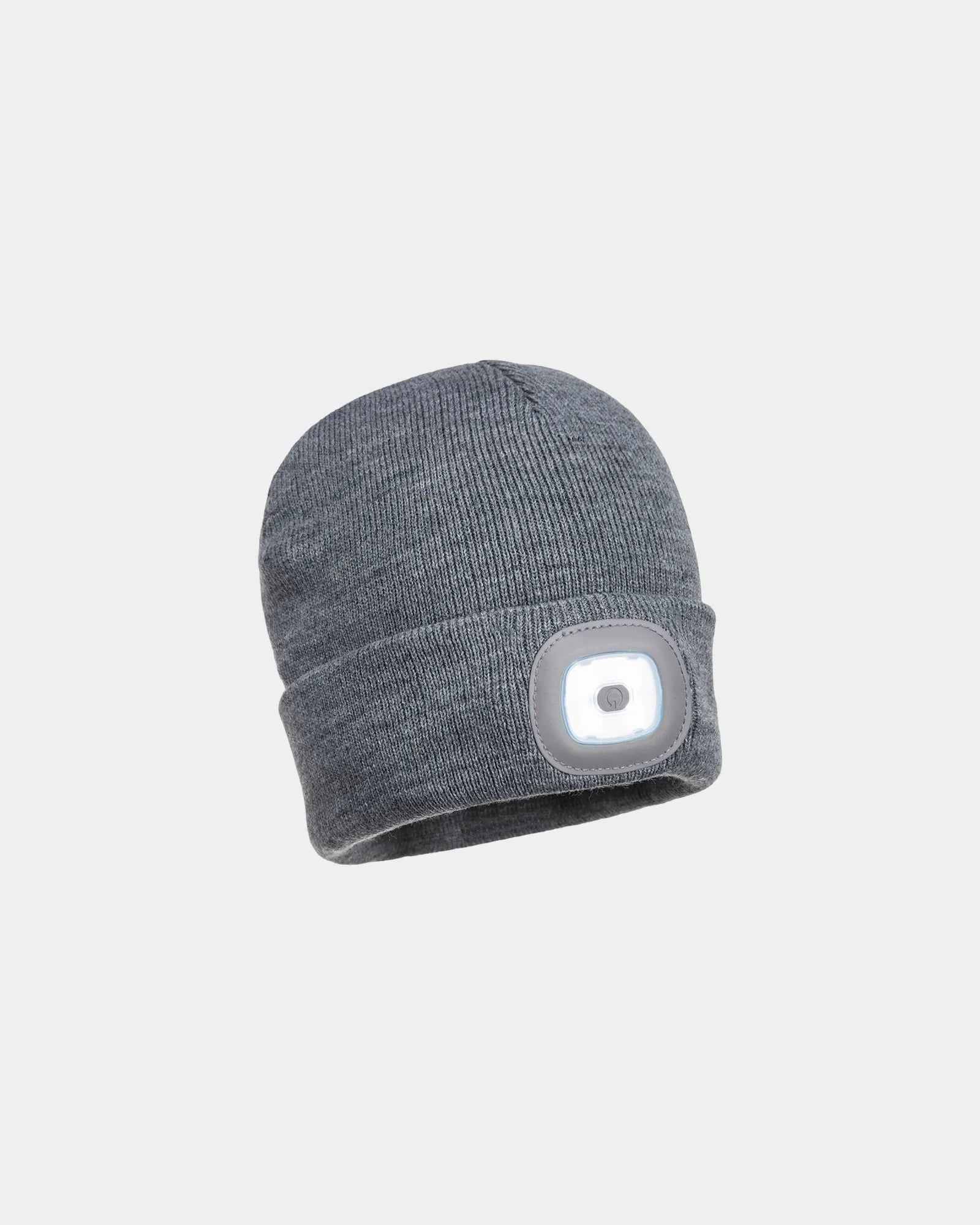 Promotional LED beanie for visibility in low light - Grey