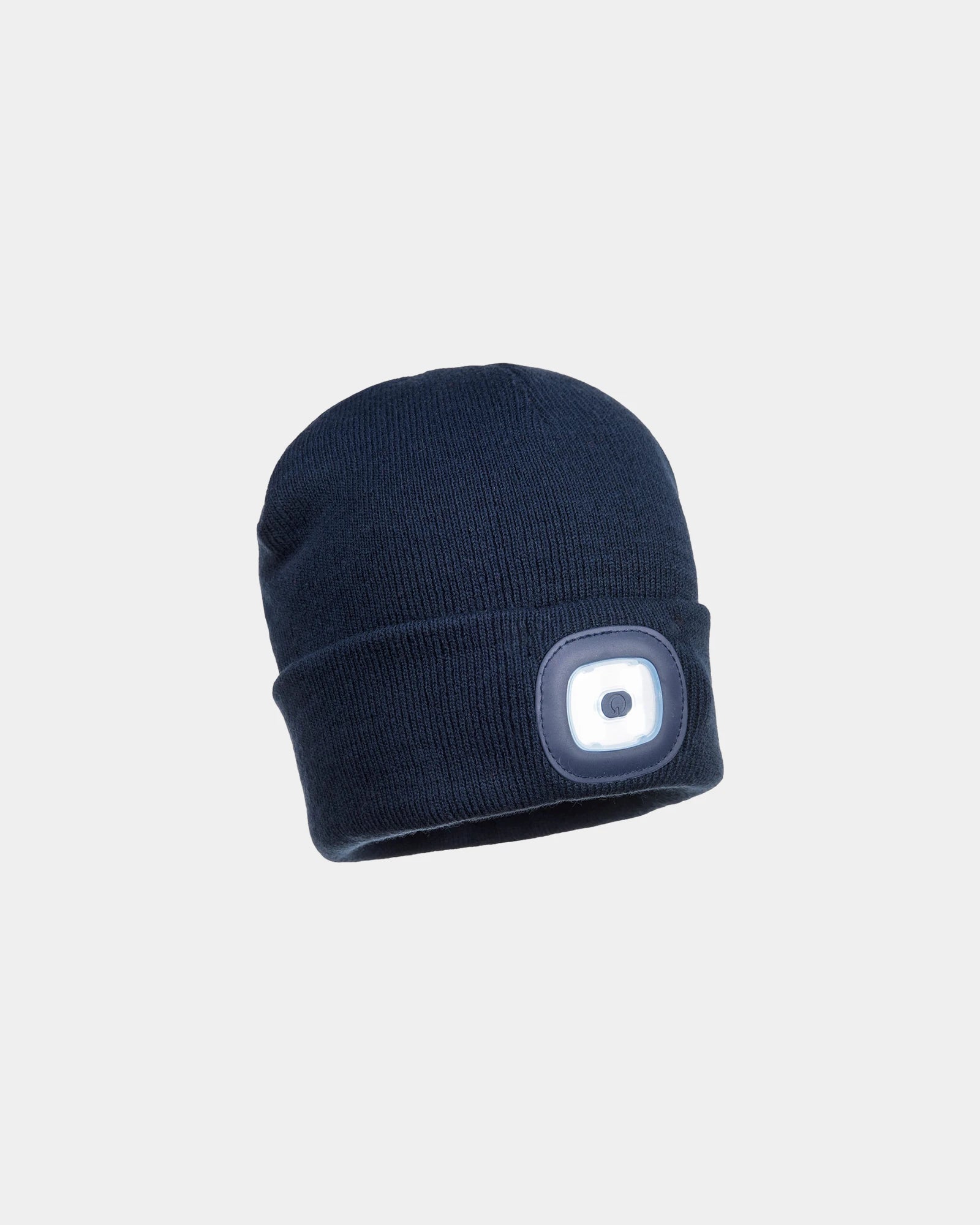 Promotional LED beanie for visibility in low light - Navy